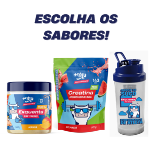 Combo Queridinho Master - Exquenta 500g (Escolha os Sabores) + Refil Creatina 500g (Escolha os Sabores)