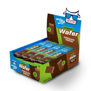 Chocowafer Vegetal +Mu - Chocolate - Caixa 12 Unidades - 300g