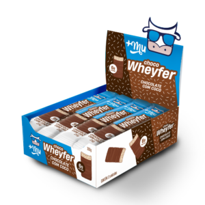 CHOCOWHEYFER +MU - CHOCOLATE COM COCO - CAIXA 12 UNIDADES - 300G