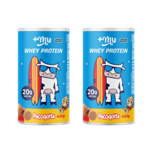 WHEY CONCENTRADO +MU - PAÇOQUITA - 2 POTES 450G [PREÇO DO REFIL]