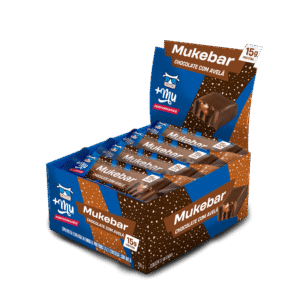 [Lançamento] Mukebar Chocolate com Avelã +Mu performance 15 g de Proteína - Caixa com 12 Unidades - 720g