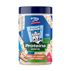 Proteína Vegetal +Mu Performance - Torta de Banana com Canela - Pote 450g
